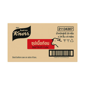 ຄນອຣ໌ ຊຸປກ້ອນ ຣສເນື້ອ ຍກລັງ 20 ກ. 24 ຊິ້ນ x 6 ກລ່ອງ