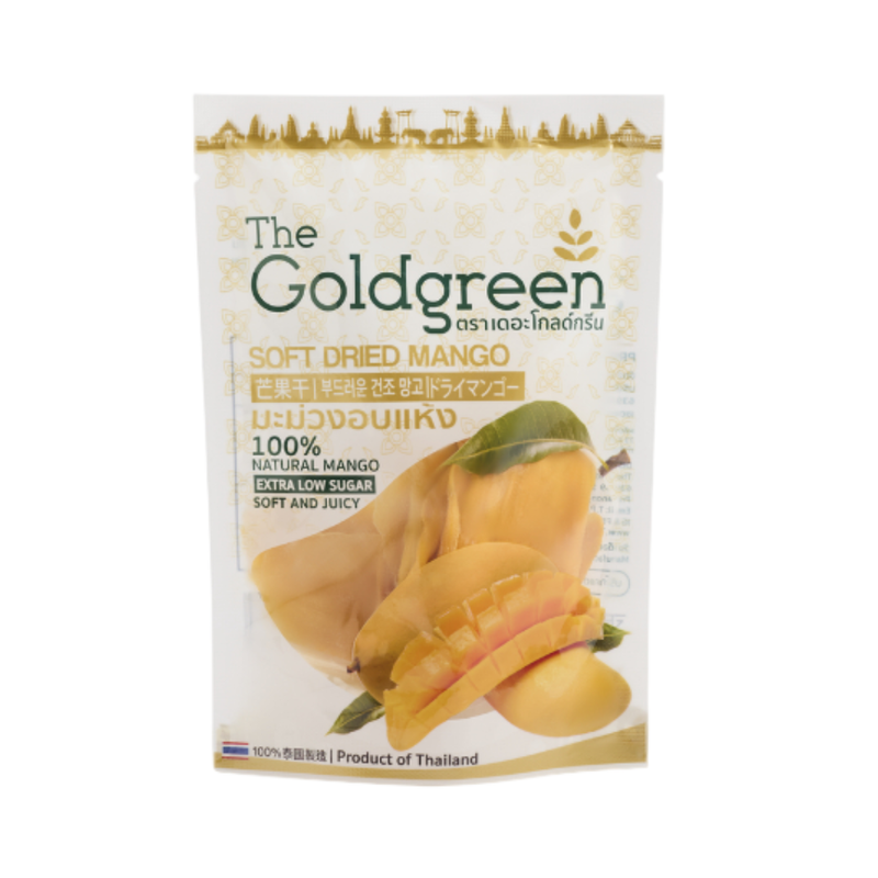 [ຊອງເດີ່ຍວ] The Goldgreen - ມະມ່ວງອບແຫ້ງ SOFT DRIED MANGO 200 ກຣັມ