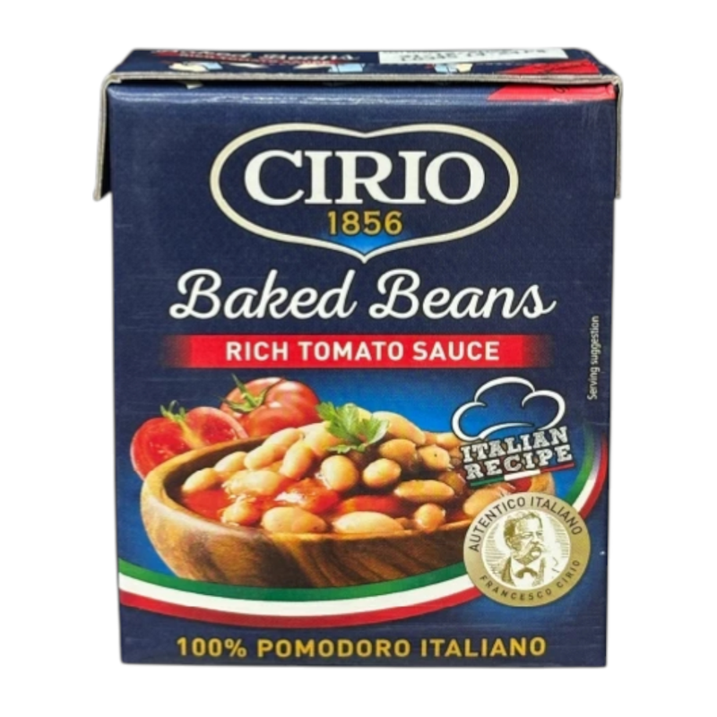 (1 Free 1) Cirio Baked beans ຖັ່ວຂາວອບຊອສມະເຂືອເທສ ຂນາດ 380 ກຣັມ (CI67=2)