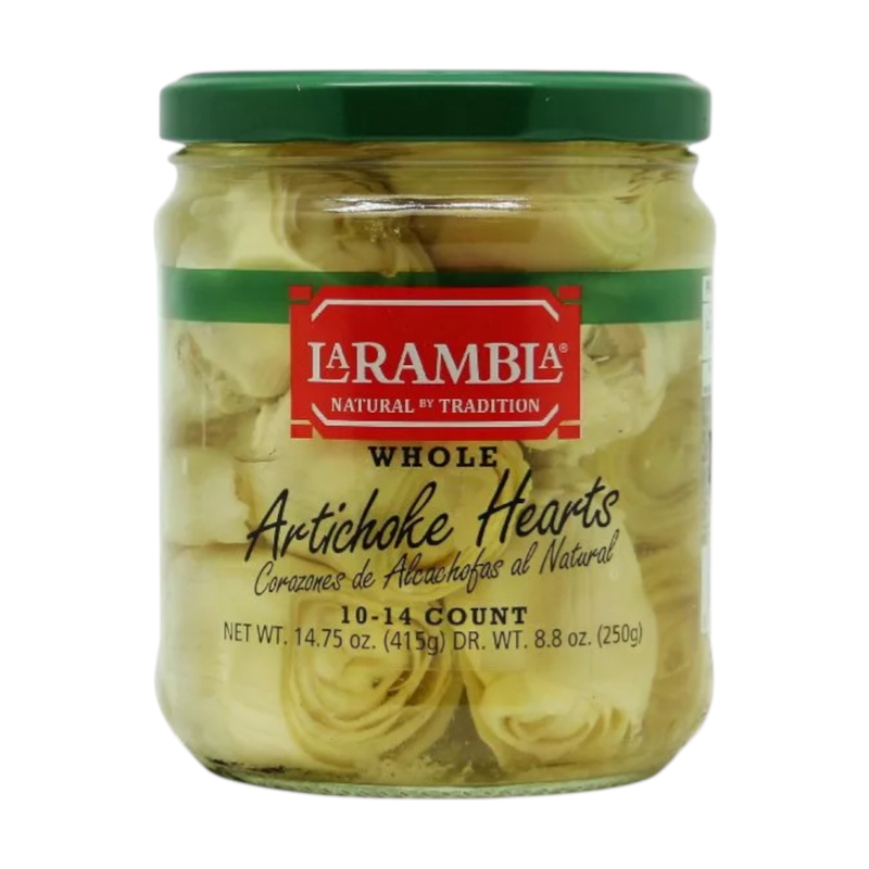 La Rambla Natural Artichoke Heart Whole ລາແຣມບລາ ອາຣ໌ຕິໂຊຄໃນນ້ໍາເກລືອ 415g
