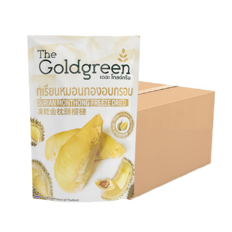 [ແພຄໂປຣ10]The Goldgreen - ທຸເຣີຍນຫມອນທອງອບກຣອບ DURIAN MONTHONG FREEZE DRIED 78 ກຣັມ