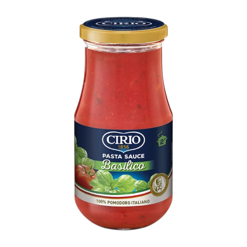 CIRIO Pasta Sauce ຊີຣິໂອ ຊອສພາສຕ້າ 420g Basil (ໃບໂຫຣະພາ)