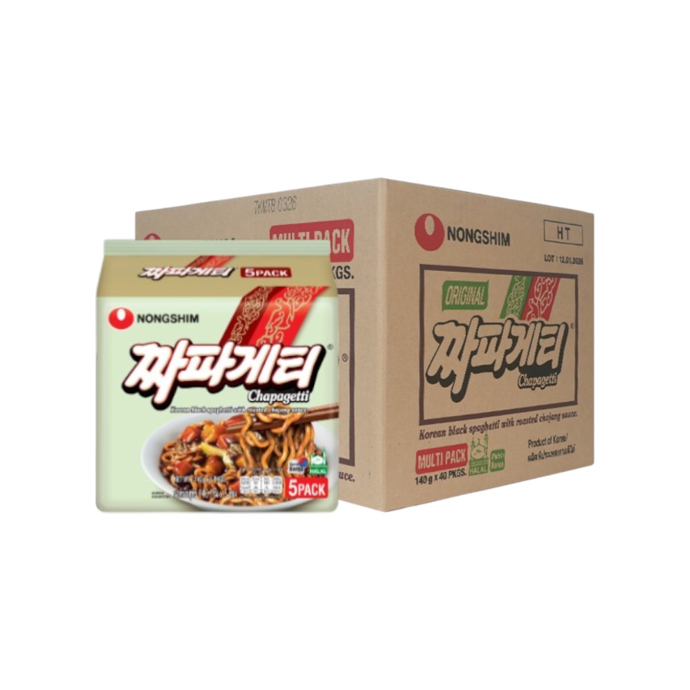 [ຂາຍຍກລັງ] ຊາປາເກຕຕີ້ - Chapagetti ບະຫມີ່ກຶ່ງສໍາເຣັຈຣູປຊາປາເກັຕຕີ້ຣສຊອສຖັ່ວດໍາແສນອຣ່ອຍ 1 ລັງມີ 40 ຊອງ