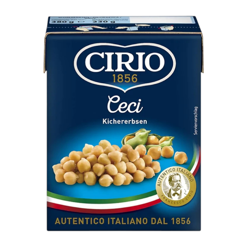 CIRIO Beans Box ຊີຣິໂອ ຖັ່ວບຣຣຈຸກລ່ອງ 380g Ceci (ຖັ່ວລູກໄກ່) CI50