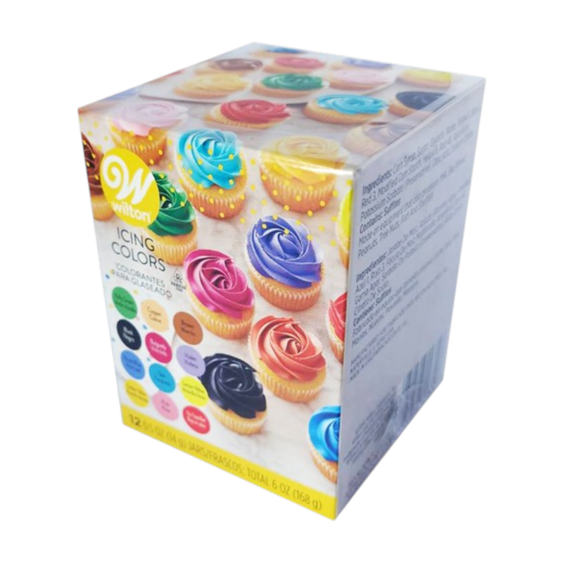 ສີເຈລຜສມອາຫາຣ Wilton Icing Color ຊຸດ 12 ສີ (12 ຂວດ/ກລ່ອງ)