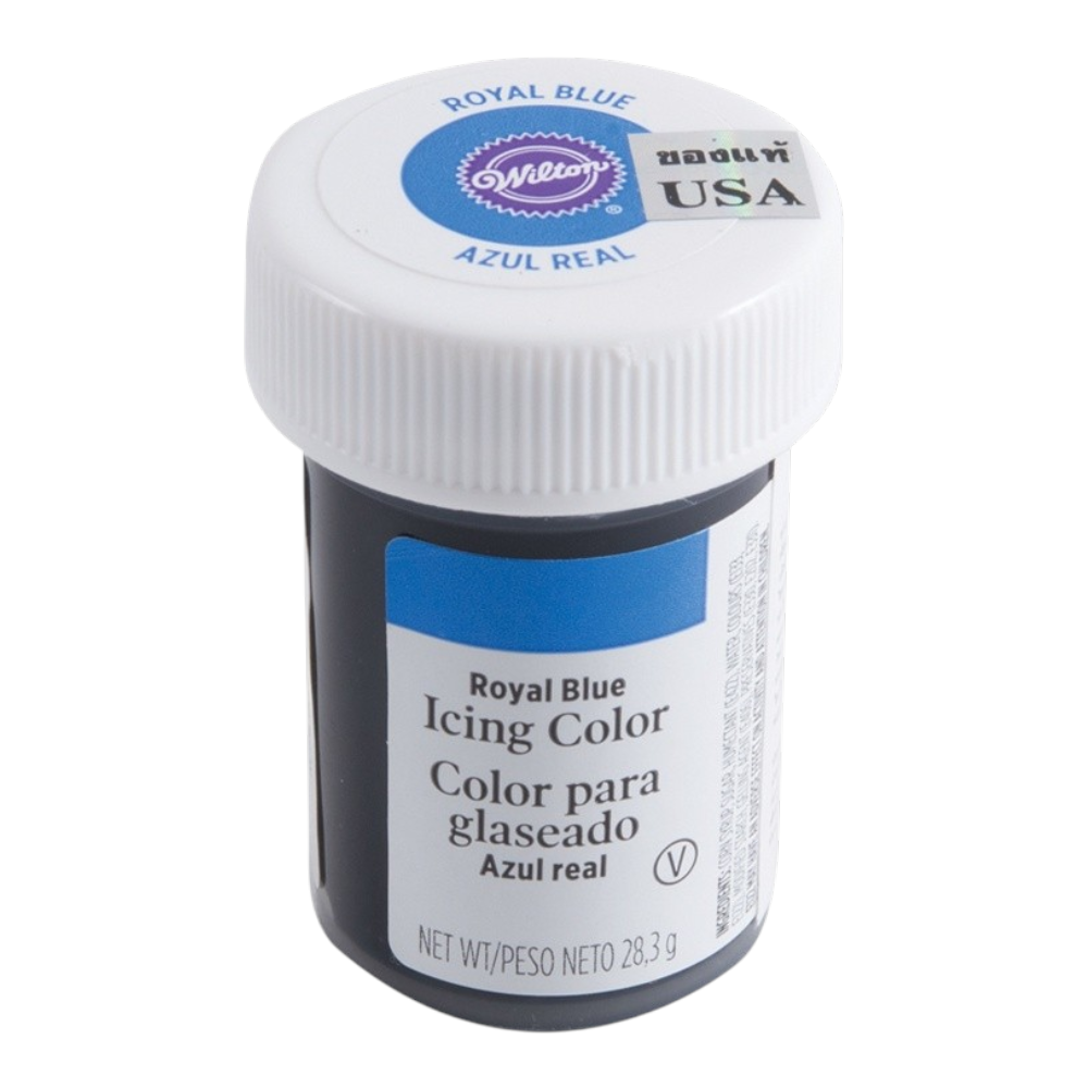 ສີເຈລຜສມອາຫາຣ Wilton Icing Color ຂນາດ 1 ອອນຊ໌ Royal blue