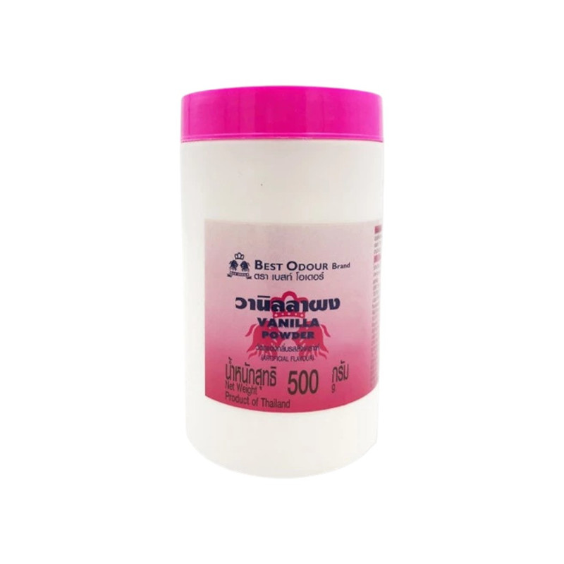 Best odour ວານິລລາ ຜງ ຫອມ ຫວານ ອຣ່ອຍ ເບສໂອເດອຣ໌ ທໍາເບເກອຣີ່ ຂນາດ 500ກຣັມ ກຣະປ໋ອງ ວນິລາ ວານິລາ