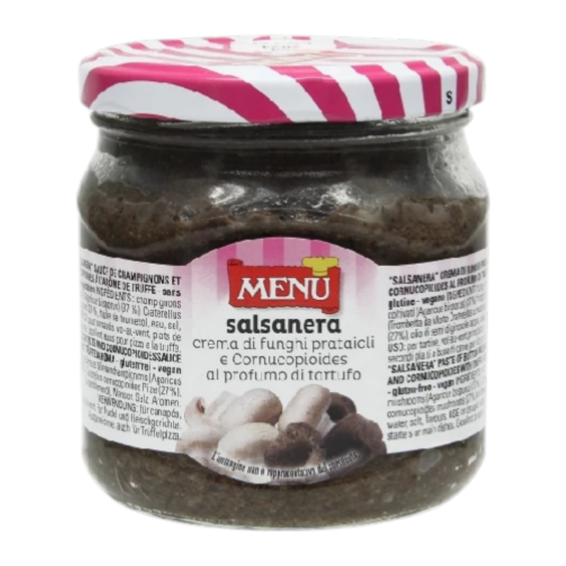 MENU Salsanera Trifolati (Mushroom in Oil) ຄຣີມເຫັດກລິ່ນທຣັຟເຟິລ 370g