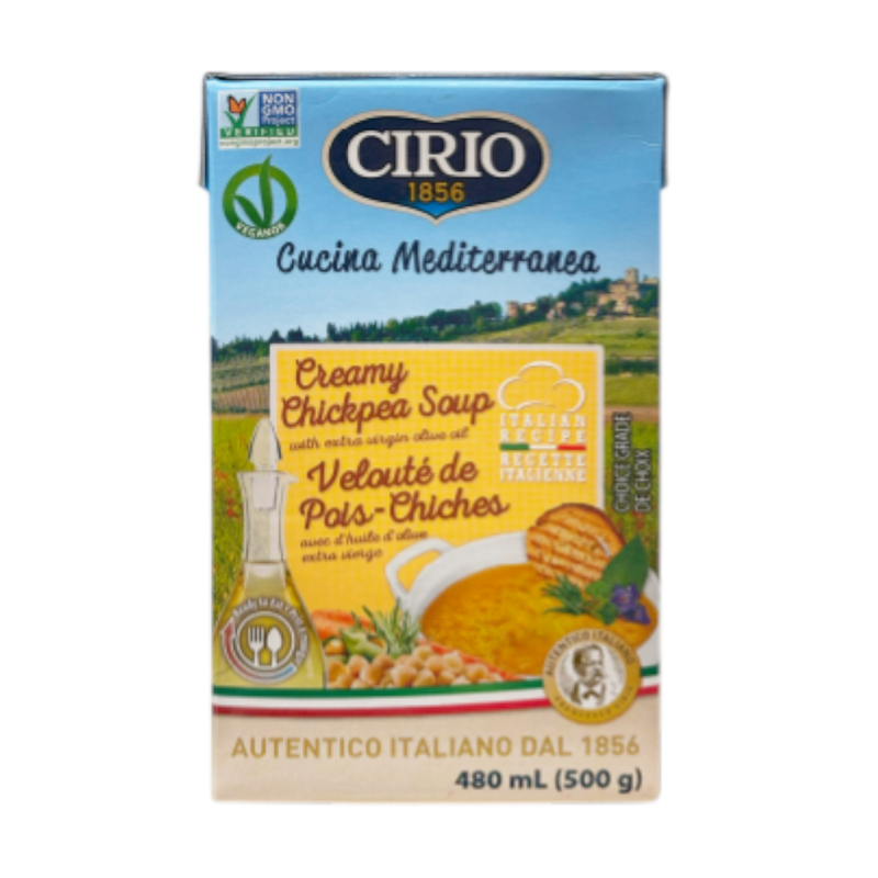 CIRIO Creamy soup 3 ຣສຊາຕິ ຊຸປຄຣີມສໍາເຣັຈຣູປ ມະເຂືອເທສ / ຖັ່ວບອຣ໌ລອຕຕິ / ຖັ່ວລູກໄກ່ ພຣ້ອມທານ 500 ກຣັມ ຖັ່ວລູກໄກ່ CI61