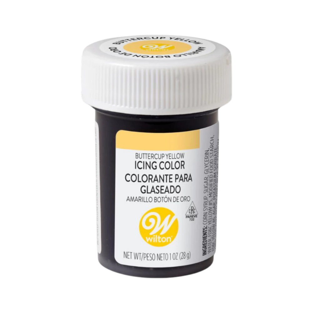 ສີເຈລຜສມອາຫາຣ Wilton Icing Color ຂນາດ 1 ອອນຊ໌ Buttercup Yellow