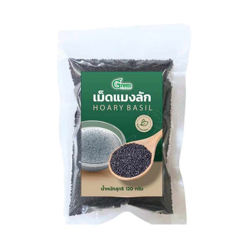 Dr.Green ເມັດແມງລັກ ເກຣດ A ແມງລັກໄທຍ 120 ກຣັມ (Lemon Basil Seed 120 g.)