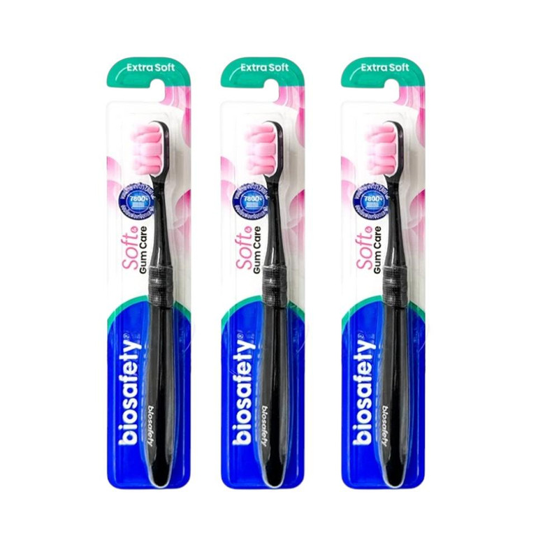 Biosafety ແປຣງສີຟັນ ຣຸ່ນ Soft & Gum x 3 ດ້າມ