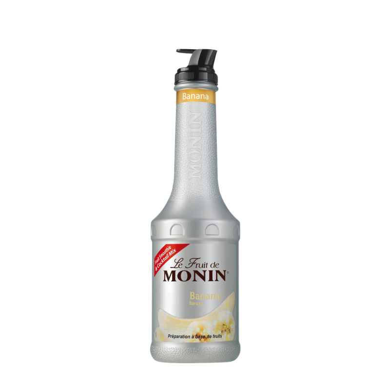 MONIN Banana Fruitmix 1000 ML. | ໂມນິນນ້ໍາເຊື່ອມເຂ້ມຂ້ນຜສມເນື້ອກລ້ວຍ 1000 ມລ.