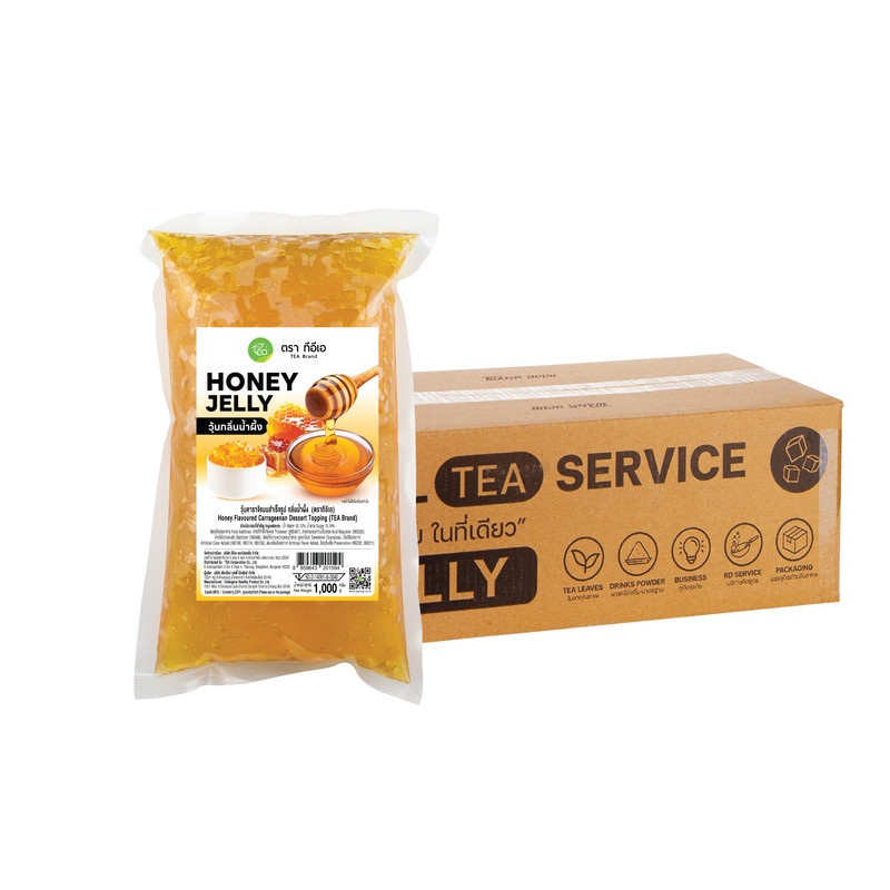 [ຍກລັງ] ທີອີເອ ວຸ້ນນ້ໍາຜຶ້ງ Honey Jelly ບຣຣຈຸ (1,000 ກຣັມ) x 12 ຖຸງ