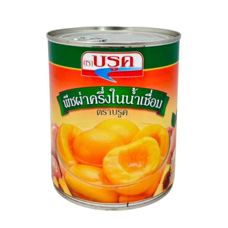 ບຣູຄ ພີຊໃນນ້ໍາເຊື່ອມ 825 ກຣັມ Brook Peaches in Syrup 825 g.