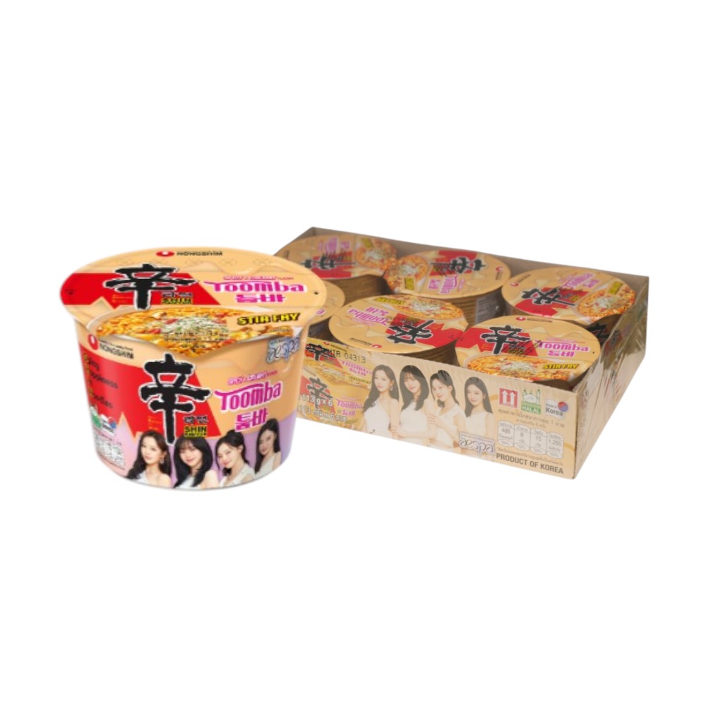 [ຂາຍຍກຖາດ aespa]  TOOMBA big bowl Nongshim Shin ramyun stir fry Toomba (ນງຊິມ ຊິນຣາມຍອນ ທູມບ້າ) ຖາດ 6 ຖ້ວຍ