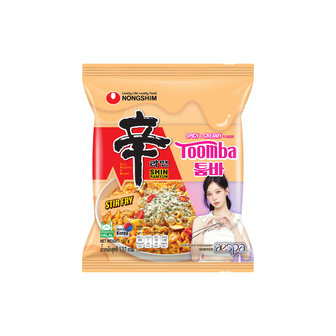 [ຊອງເດີຍວ] [ແພັຄເກຈ aespa] TOOMBA Nongshim Shin ramyun stir fry Toomba (ນງຊິມ ຊິນຣາມຍອນ ທູມບ້າ) [ສຸ່ມລາຍ]