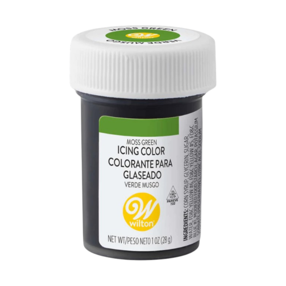 ສີເຈລຜສມອາຫາຣ Wilton Icing Color ຂນາດ 1 ອອນຊ໌ Moss Green