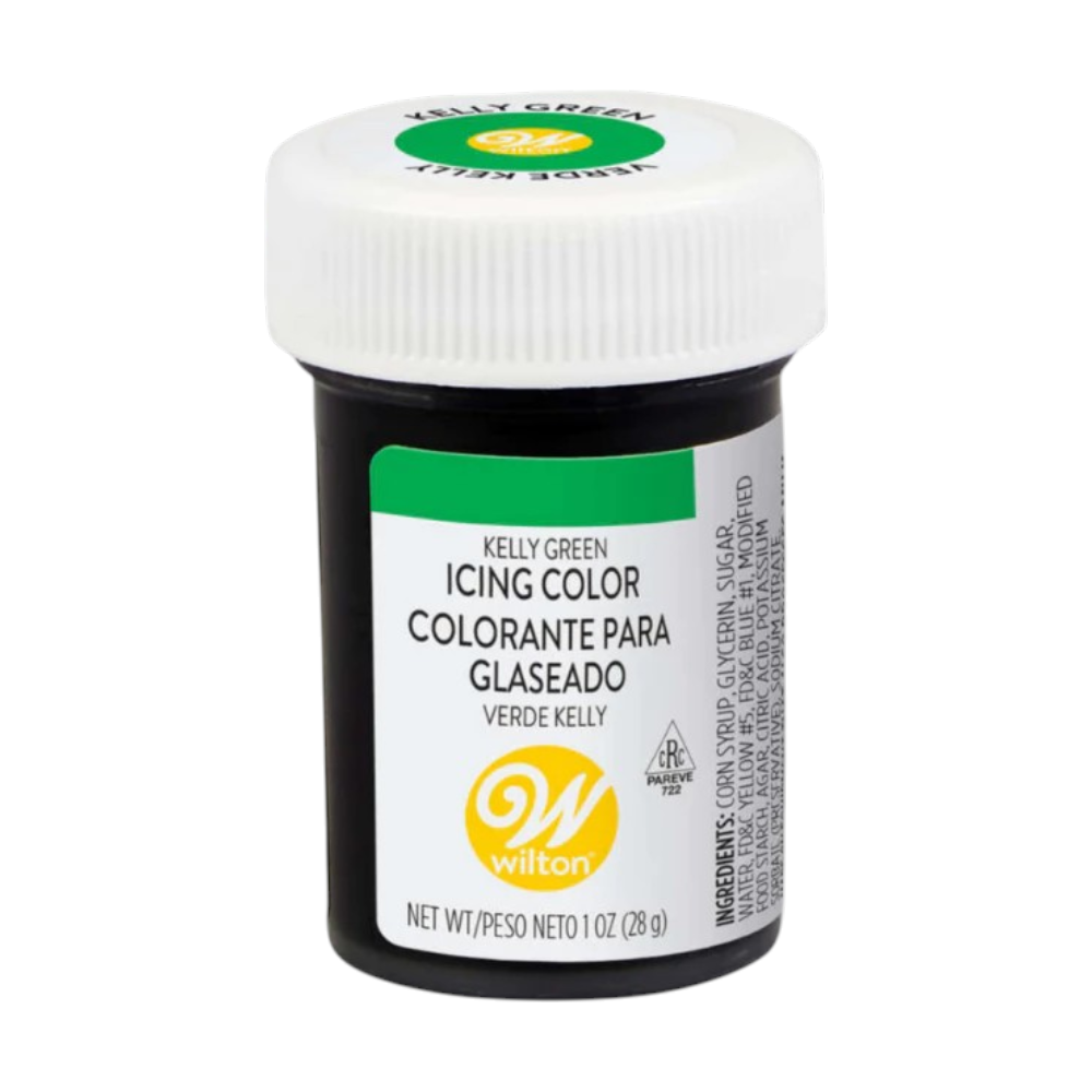 ສີເຈລຜສມອາຫາຣ Wilton Icing Color ຂນາດ 1 ອອນຊ໌ Kelly Green
