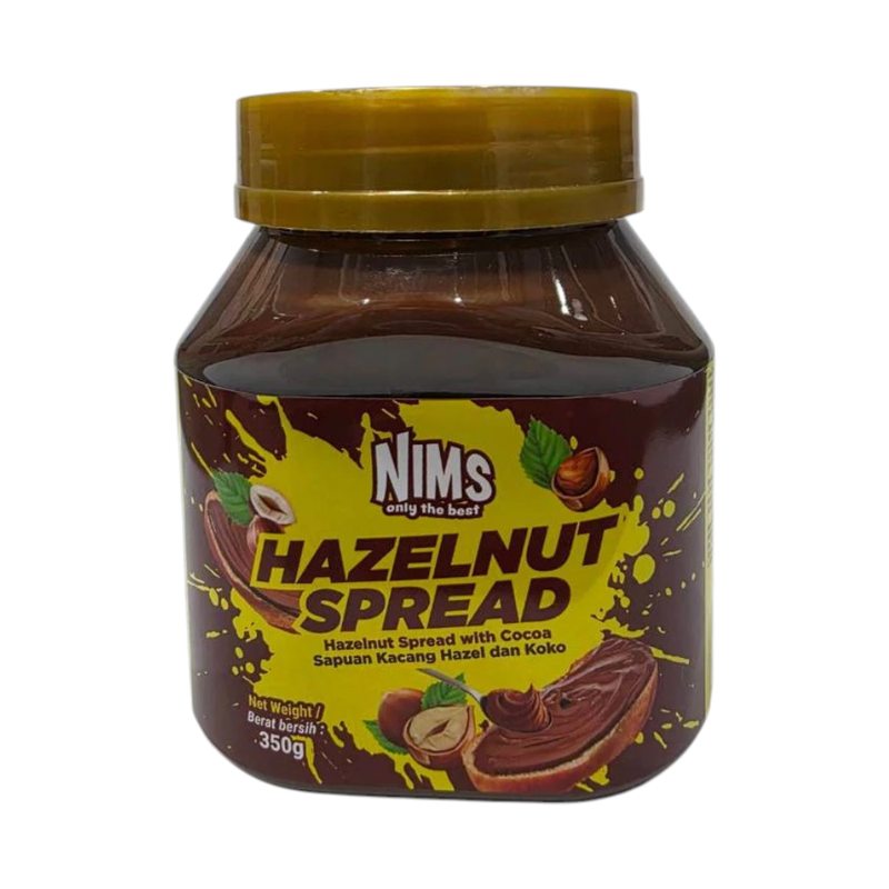 (ຣວມຣສ) Nims chocolate spread  ເນຍຖັ່ວພິຕາຊິໂອ້ Pistachio Butter ຊັອກໂກແລຕສເປຣດ ແຍມທາຂນມປັງ ໄສ້ຂນມ ເບເກອຣ໌ຣີ່ ຮາເຊລນັທ,350ກຣັມ