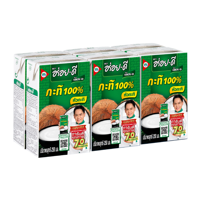 ອຣ່ອຍດີ ກະທິ 250 ມລ. x 6