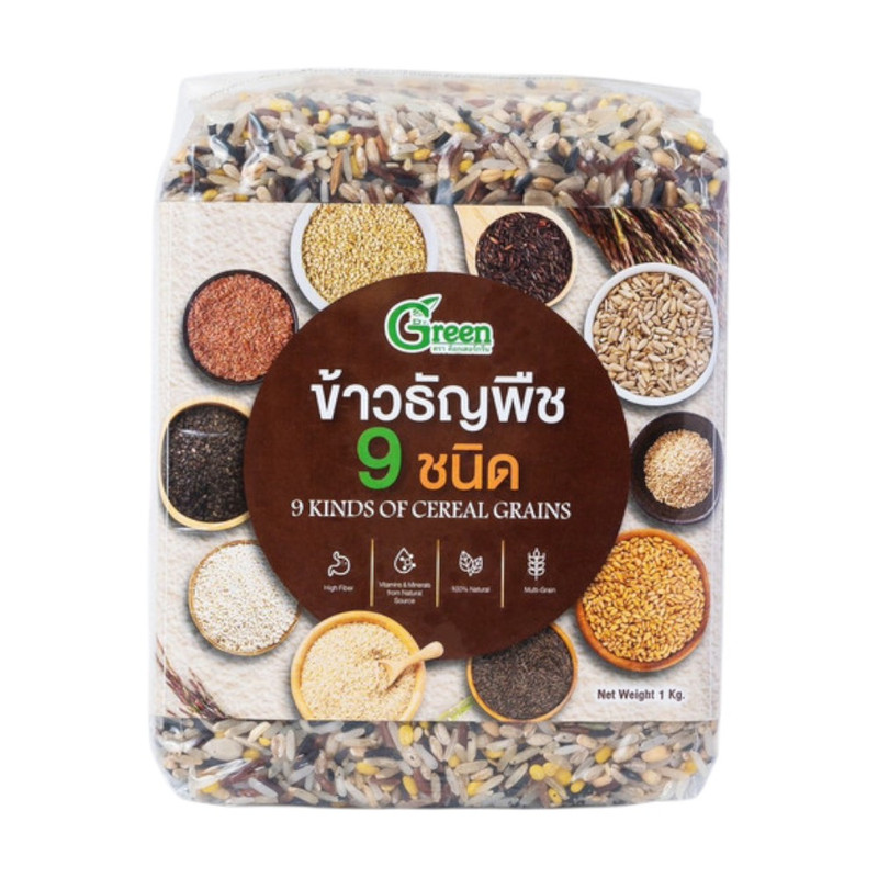 Dr.Green ຂ້າວຣວມທັຍພືຊ 9 ຊນິດ 1 ກກ. (9 Kinds of Grains 1 Kg.)