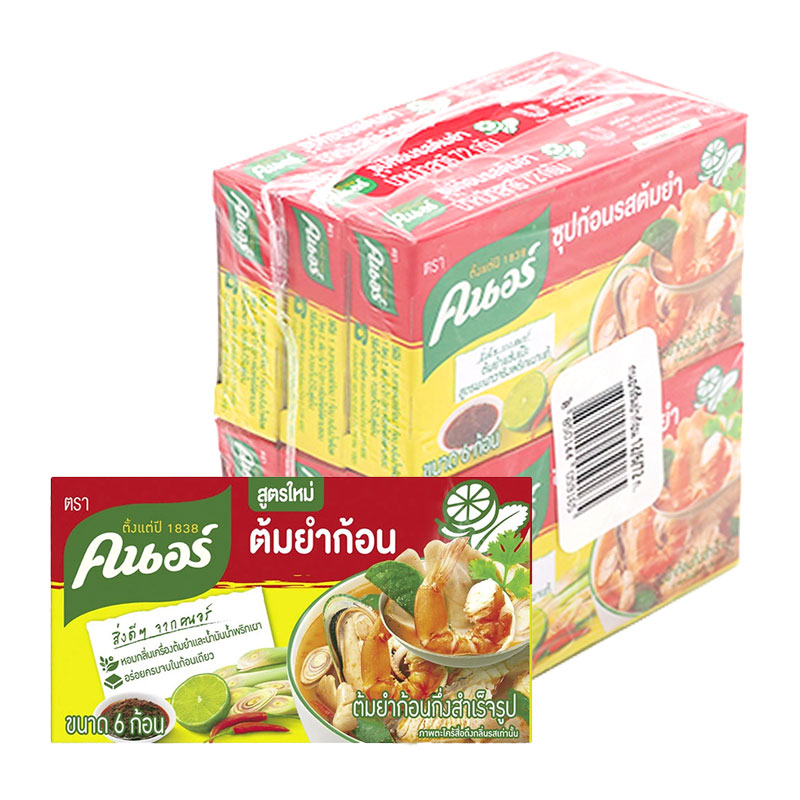 ຄນອຣ໌ ຕ້ມຍໍາກ້ອນກຶ່ງສໍາເຣັຈຣູປ 72 ກ. X 6