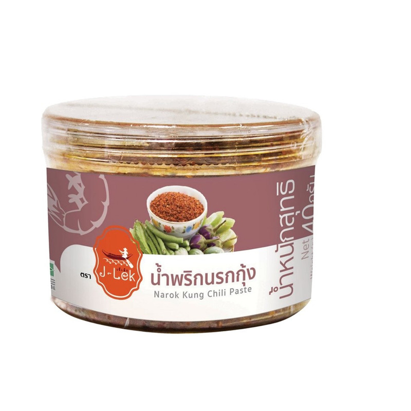 J-Lek (ເຈ໊ເລັກ) ນ້ໍາພຣິກນຣກກຸ້ງ ຂນາດ 40 ກຣັມ