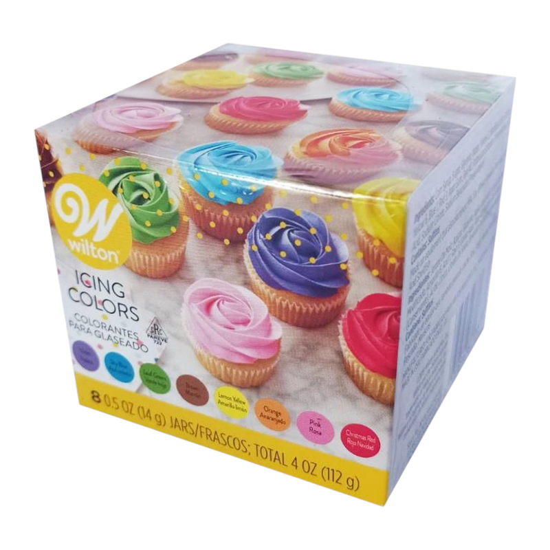 ສີເຈລຜສມອາຫາຣ Wilton Icing Color ຊຸດ 8 ສີ (8 ຂວດ/ກລ່ອງ)