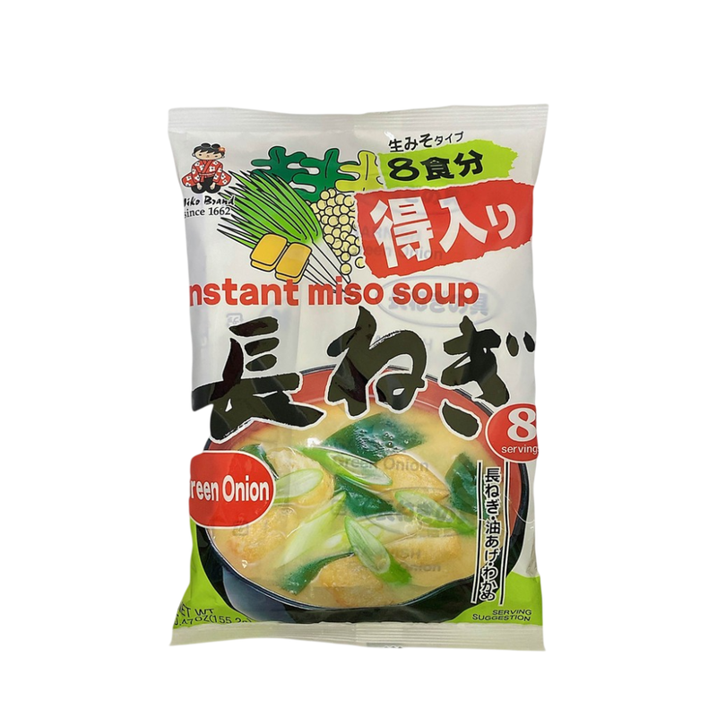 Shinsyuichi ຊຸປມິໂຊະ ເຕ້າເຈີ້ຍວກຶ່ງສໍາເຣັຈຣູປຜສມຕ້ນຫອມຍີ່ປຸ່ນ 155.2ກຣັມ Instant Miso Soup Naganegi 155.2 g.