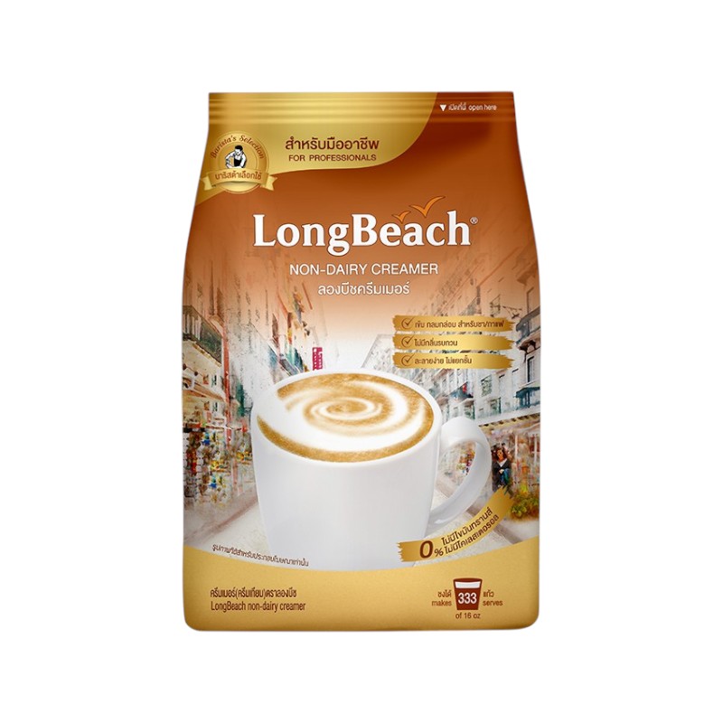 ລອງບີຊຄຣີມເມອຣ໌ ຂນາດ 1000 ກຣັມ LongBeach Non-Dairy Creamer 1000 g.