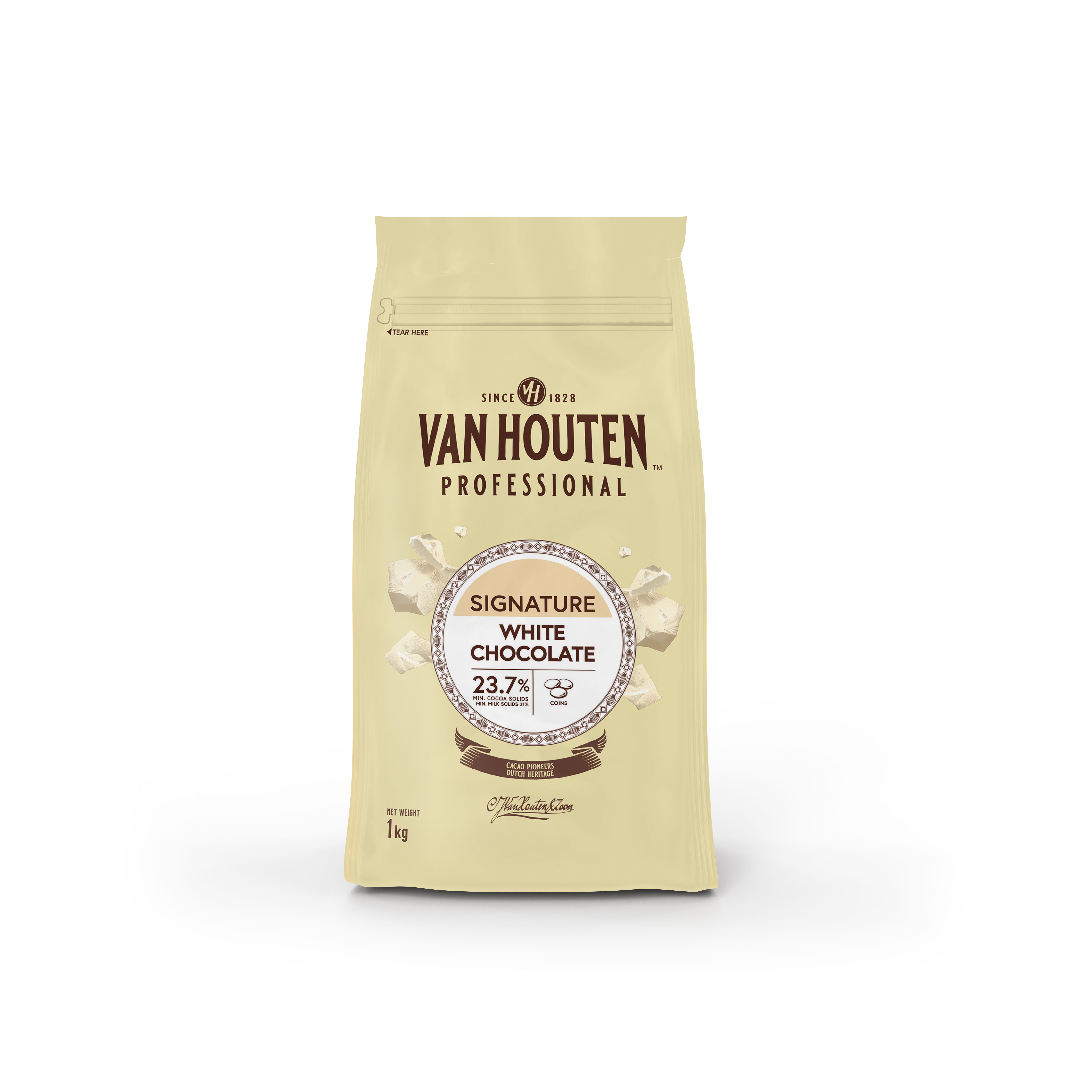 Van Houten ແວນເຮາເຕນໄວທ໌ຊັອກໂກແລຕ23.7%  1 ກກ.