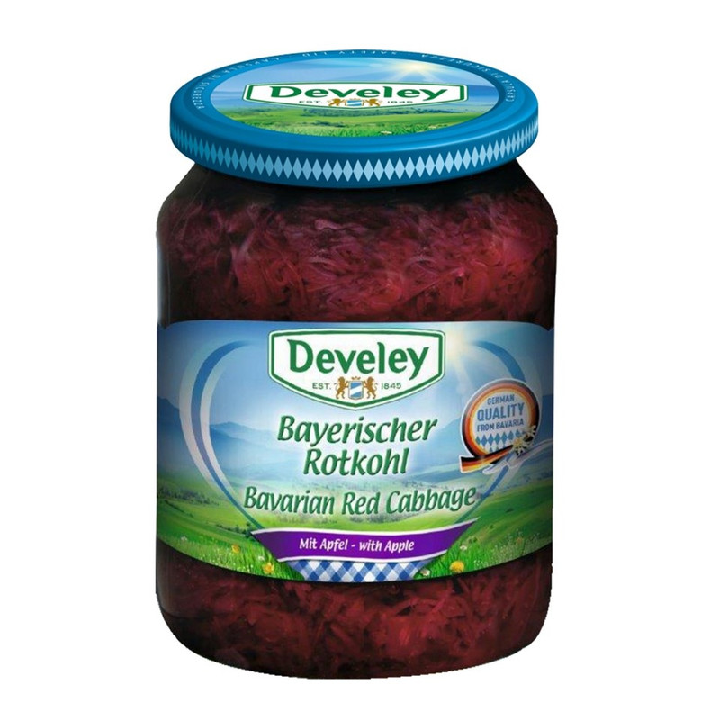 Develey (ດິວີເລຍ໌) Red Cabbage (ກະຫລ່ໍາປລີແດງດອງ) ຂນາດ 680 ກຣັມ